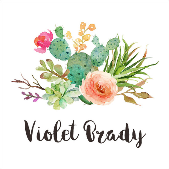 Desert Blooms Square Gift Stickers